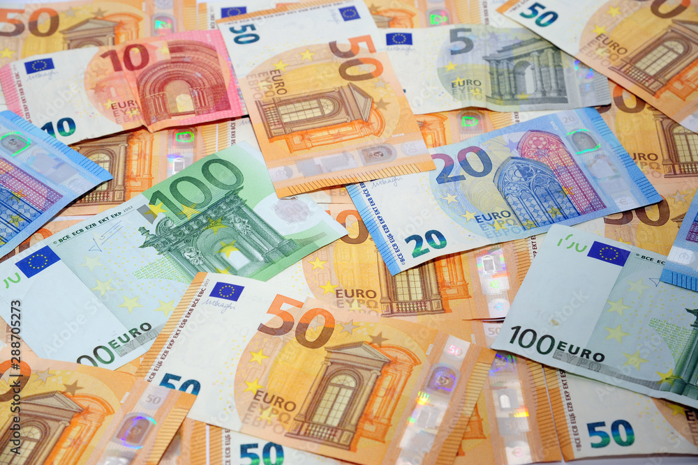 Euro money cash banknote, inflation and cost of the life Euro money cash banknote, inflation and cost of the life
