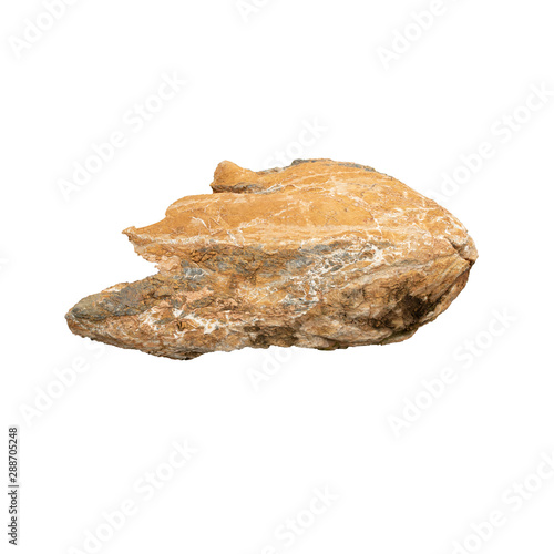 Big stones isolated on white the background.