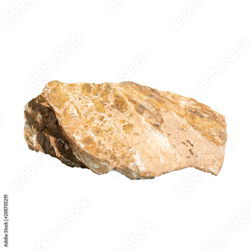 Big stones isolated on white the background.