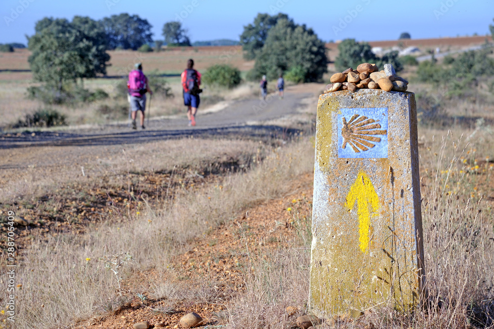 St James walk , camino de Santiago de Compostela, pilgrims and pilgrimage