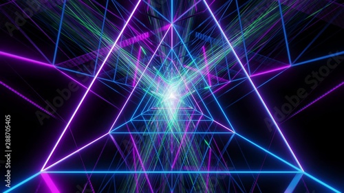 abstract golden triangle wireframe design 3d rendering background wallpaper