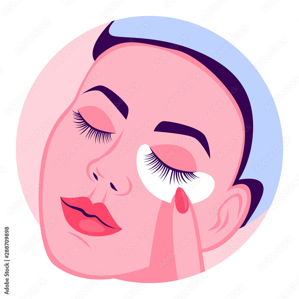 Eyelash extension for woman. Volume correction. Fake lashes Eyelash extension for woman. Volume correction. Fake lashes