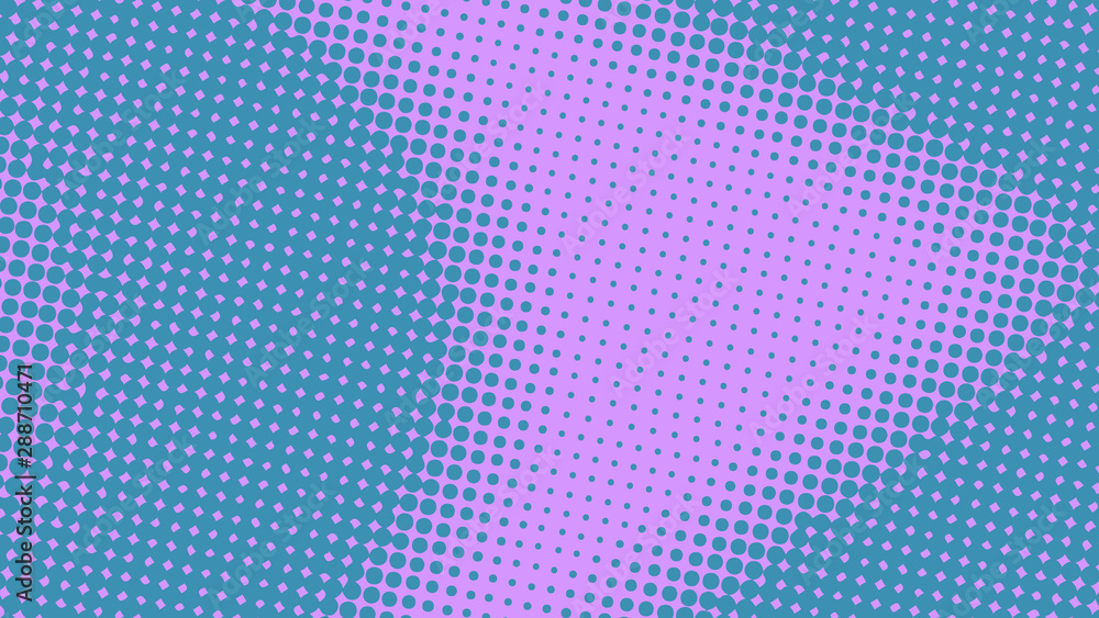Blue and violet modern pop art background with halftone dots design, vector illustration Blue and violet modern pop art background with halftone dots design, vector illustration