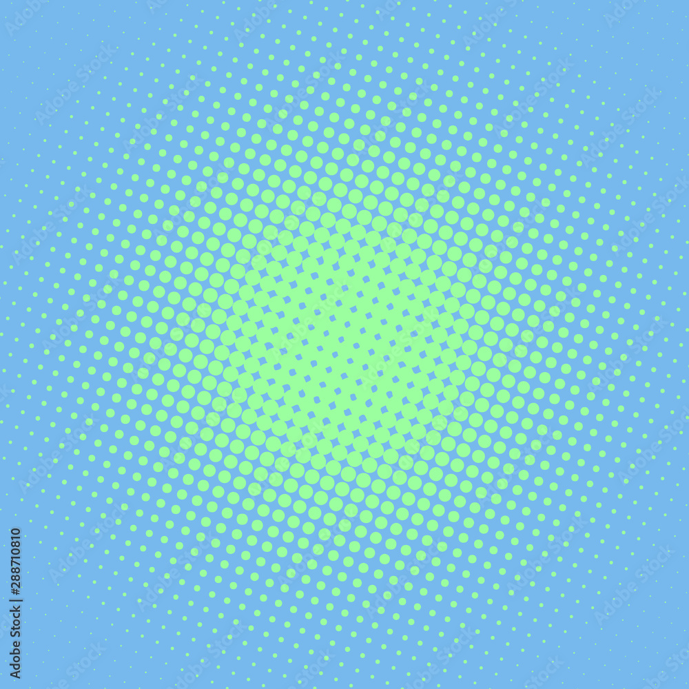 Turquoise and blue modern pop art background with halftone dots design, vector illustration Turquoise and blue modern pop art background with halftone dots design, vector illustration