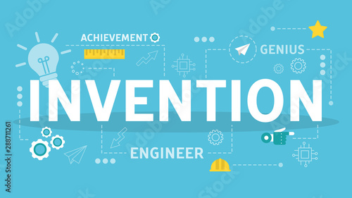 Innovation horizontal flat banner for your website