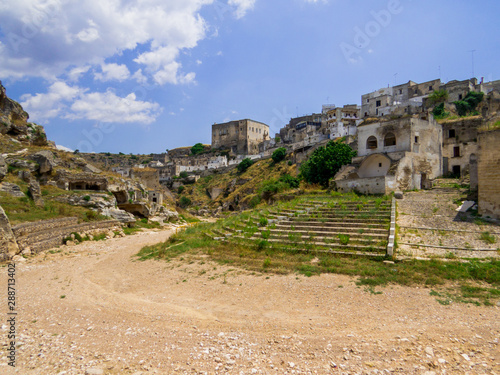 Ancient ruins in Ginosa, Apulia, south Italy