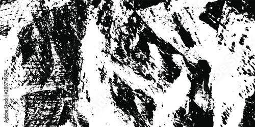 Wallpaper Mural Black and white grunge. Abstract texture of scratch. Worn vintage Board. Vector pattern of dirt and stains Torontodigital.ca