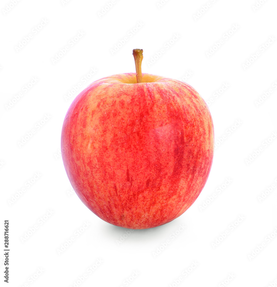 red fresh apple isolated on white background red fresh apple isolated on white background