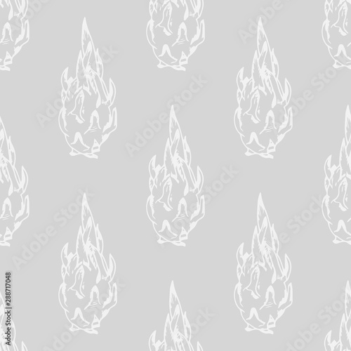 pitaya, pitahaya tropical fruit seamless pattern