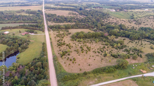 Nebraska landscape drone aerial photographs
