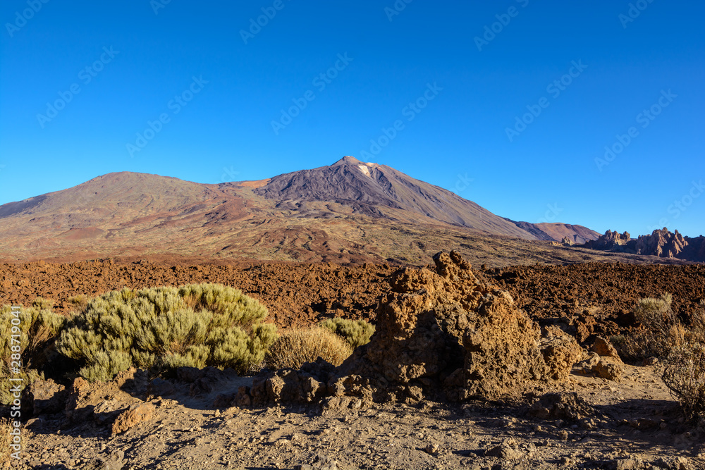 Teide mountain, Tenerife. Amazing mountain in the middle of the island. Canary Islands..