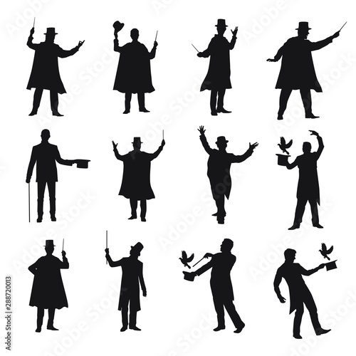 Magician Silhouettes