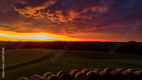 Nebraska landscape drone aerial photographs