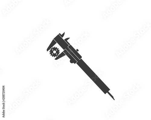 caliper logo icon vector illustration design