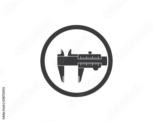 caliper logo icon vector illustration design