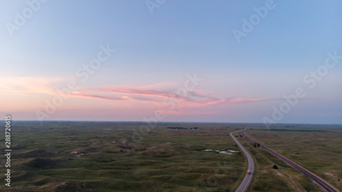 Nebraska landscape drone aerial photographs
