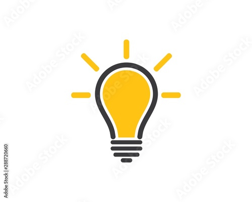 bulb logo vector ilustration