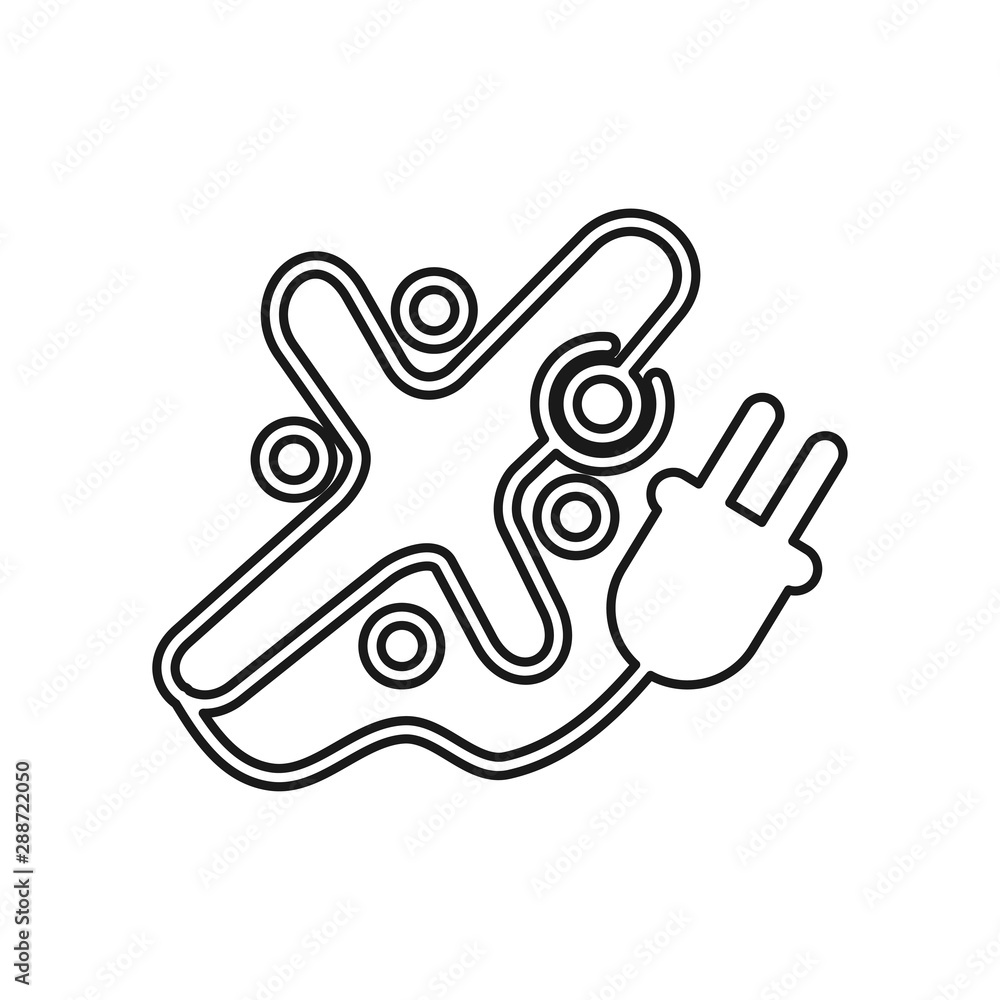 Plug Electric Commitment Teamwork Together Outline Logo Plug Electric Commitment Teamwork Together Outline Logo