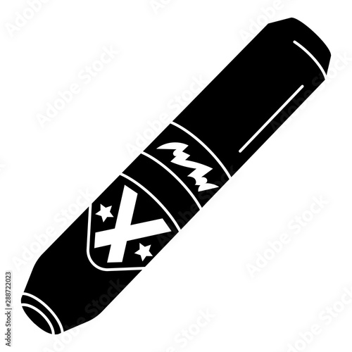 Luxury cigar icon. Simple illustration of luxury cigar vector icon for web design isolated on white background