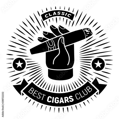Best cigar club logo. Simple illustration of best cigar club vector logo for web design isolated on white background