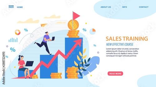 Bright Poster Sales Training New Effective Course.