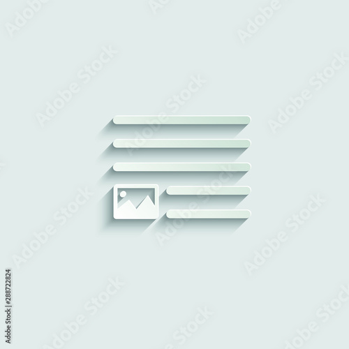 text positions icon. Text edit icon set. alignment-page, text formatting sign vector   paper icon  with shadow 