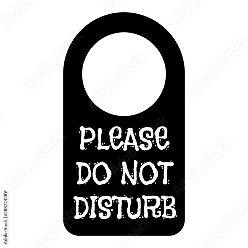 Vacation dont disturb icon. Simple illustration of vacation dont disturb vector icon for web design isolated on white background