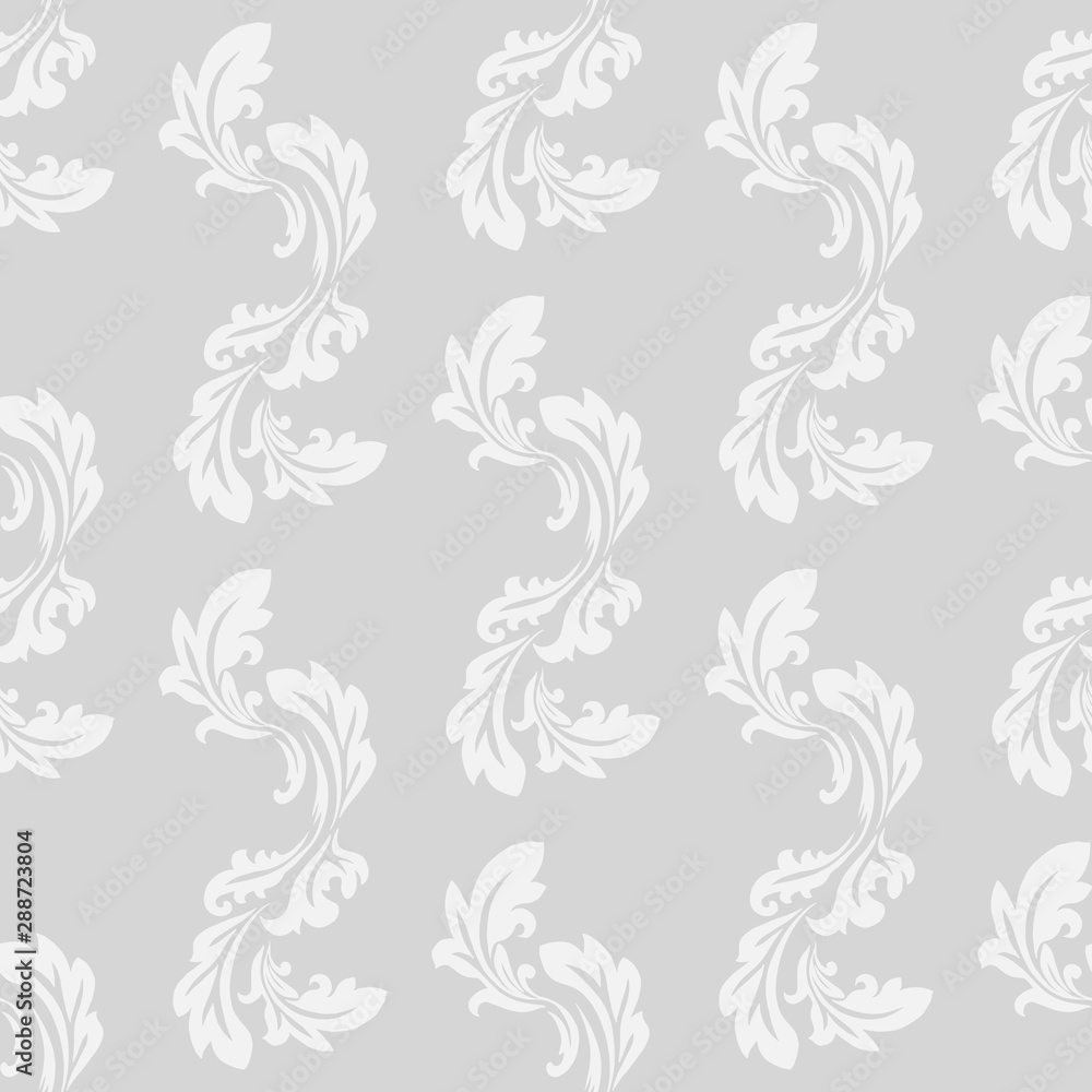 floral seamless pattern abstract leaves, swirls floral seamless pattern abstract leaves, swirls