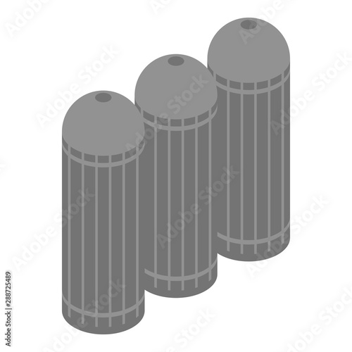 Wheat farm reserve icon. Isometric of wheat farm reserve vector icon for web design isolated on white background