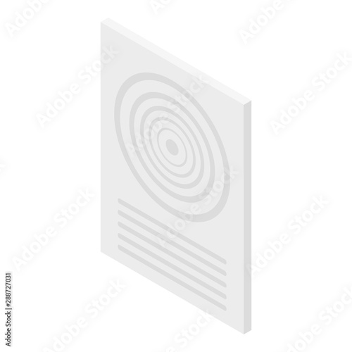 Ventilator remote control icon. Isometric of ventilator remote control vector icon for web design isolated on white background