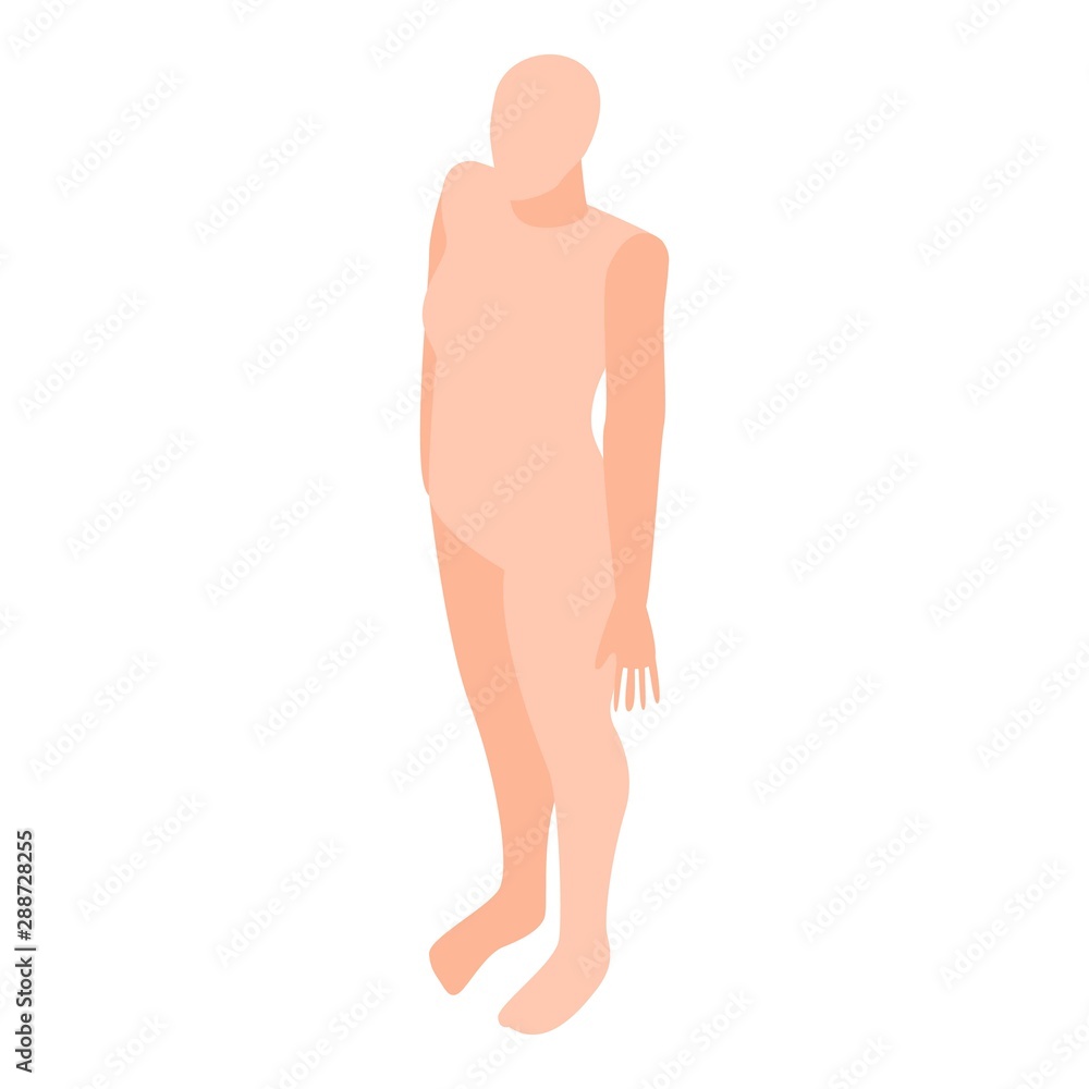 Fototapeta premium Man mannequin icon. Isometric of man mannequin vector icon for web design isolated on white background