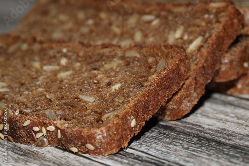  sliced multi-grain bread close-up 