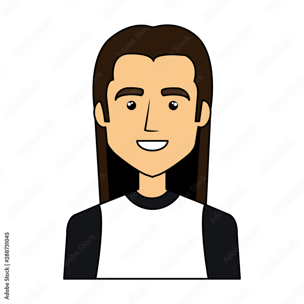 young man with urban style character young man with urban style character