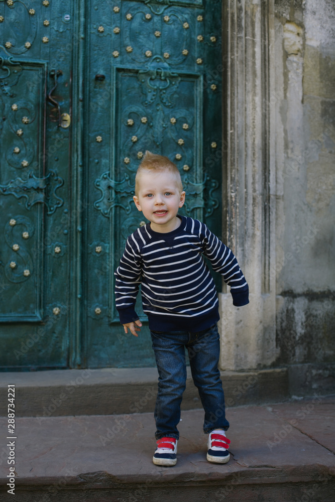 Nimble little boy of preschool age. The concept of a lifestyle, childhood. Nimble little boy of preschool age. The concept of a lifestyle, childhood.