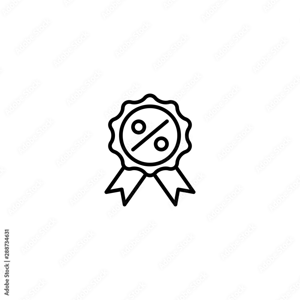 discount ribbon icon vector illustration discount ribbon icon vector illustration