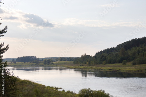 Fototapeta Naklejka Na Ścianę i Meble -  riverbank in the countryside on a summer day