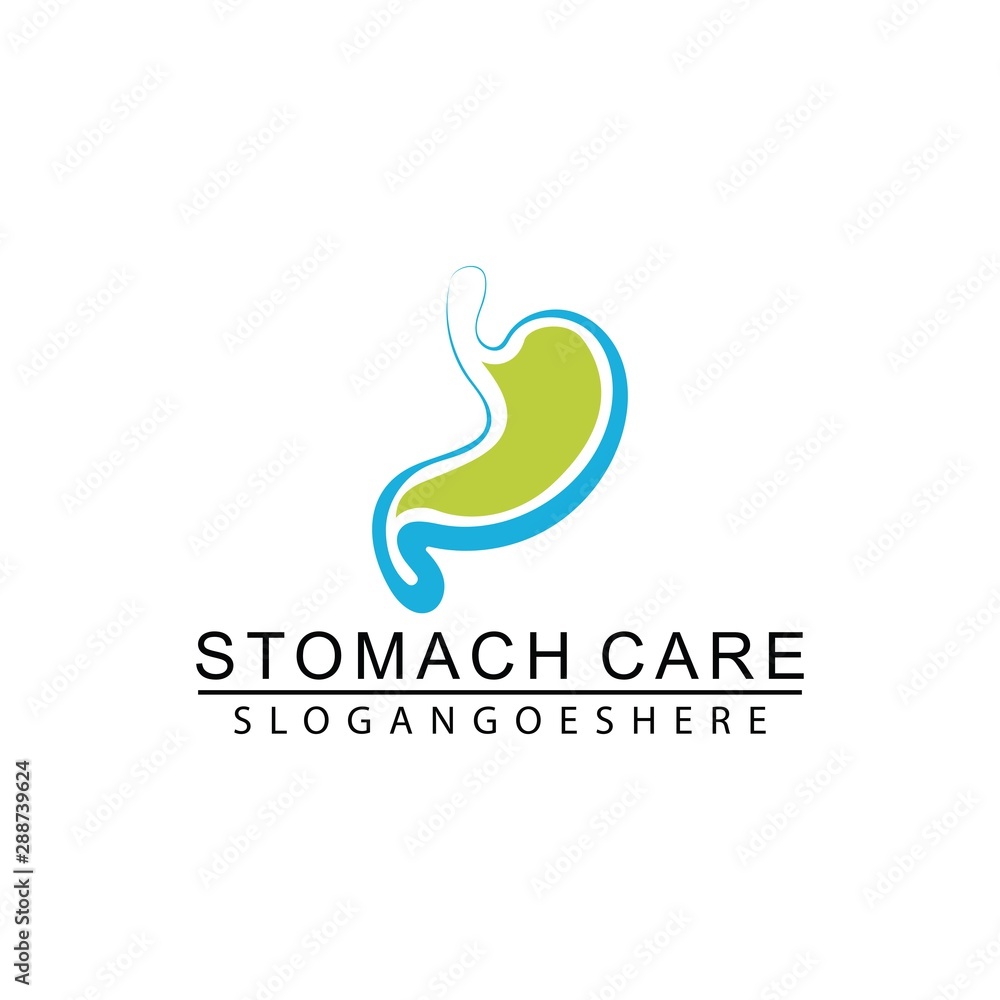 Stomach Care logo design vector Stomach Care logo design vector