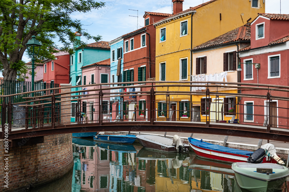 Colorful Houses in Burano Italy