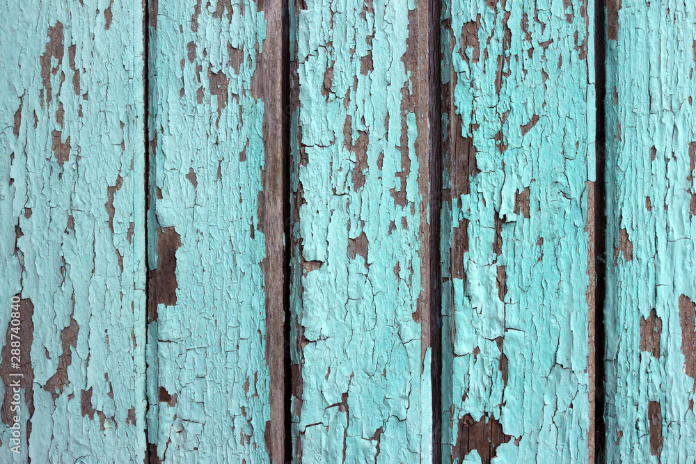 mint wood background. Scratched turquoise paint on a wooden plank wall. Background, texture mint wood background. Scratched turquoise paint on a wooden plank wall. Background, texture