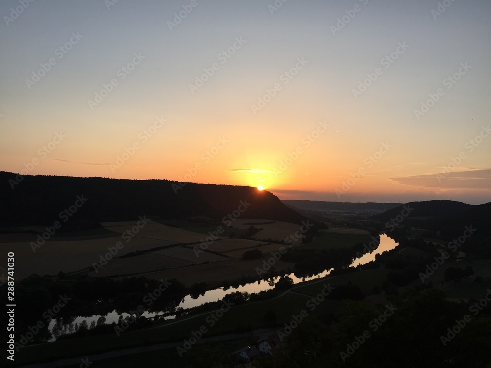 Beautiful Sunset at Deising/Germany