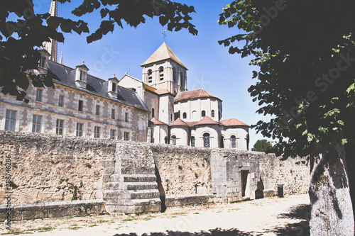 Abbey Church of Saint-Savin sur Gartempe in the Vienne region in France