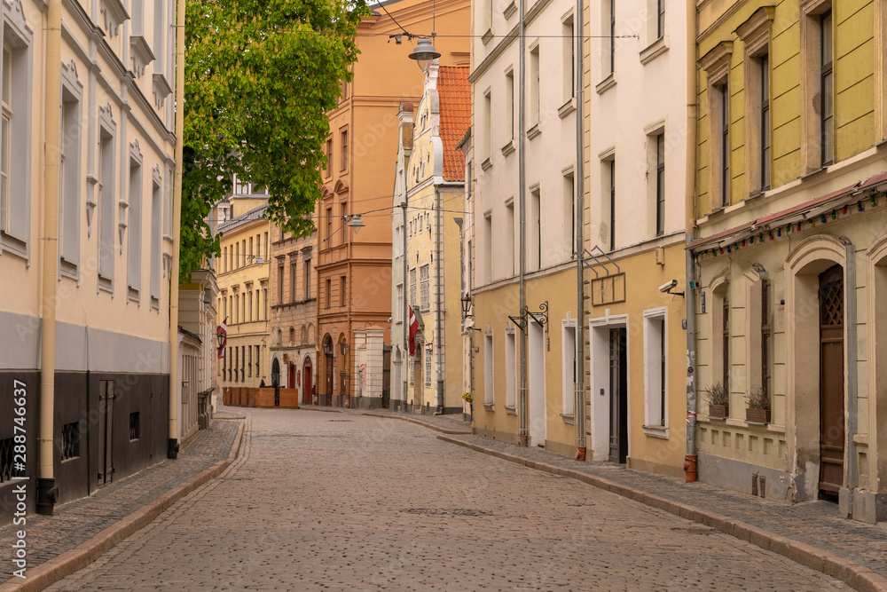 Latvia. Riga street view.
