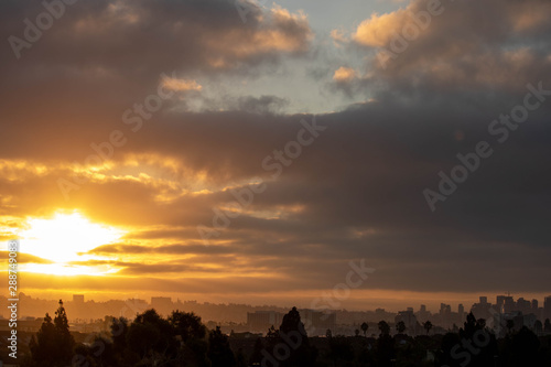 Sunrise over San Diego