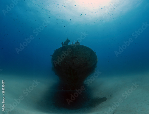 The wreck of the P31 Patrol Boat in Gozo, Malta photo