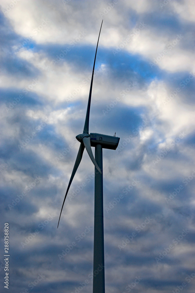 wind turbine in morning light wind turbine in morning light