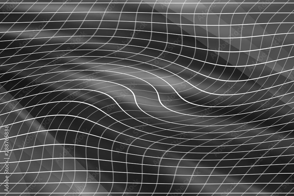 Naklejka premium abstract, design, blue, pattern, black, backdrop, line, fractal, texture, light, geometry, wave, technology, space, lines, motion, illustration, wallpaper, dark, symmetry, curve, template, design