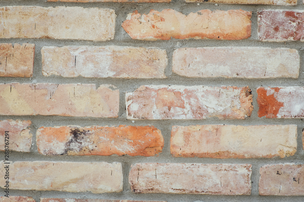 Fototapeta premium Brown brick wall background and texture vintage style