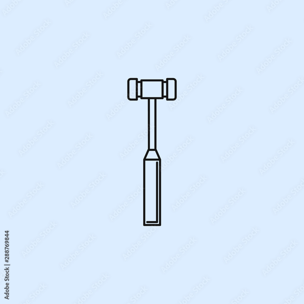 knee hammer line icon. Element of Medecine tools Icon. Signs, symbols collection, simple icon for websites, web design, mobile app knee hammer line icon. Element of Medecine tools Icon. Signs, symbols collection, simple icon for websites, web design, mobile app