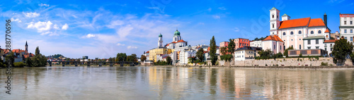 Panorama of the City Passau in Bavaria, Germany © EKH-Pictures