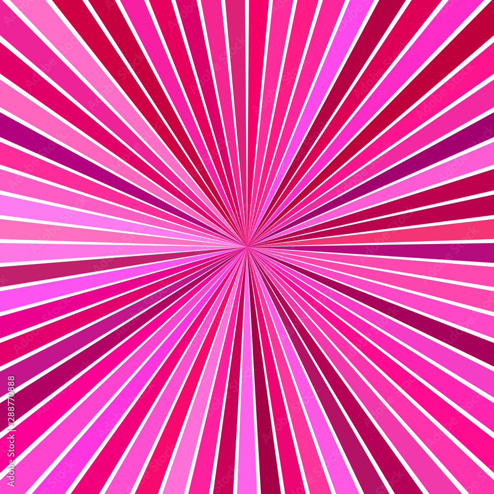 Pink hypnotic abstract striped star burst background design - vector blast illustration